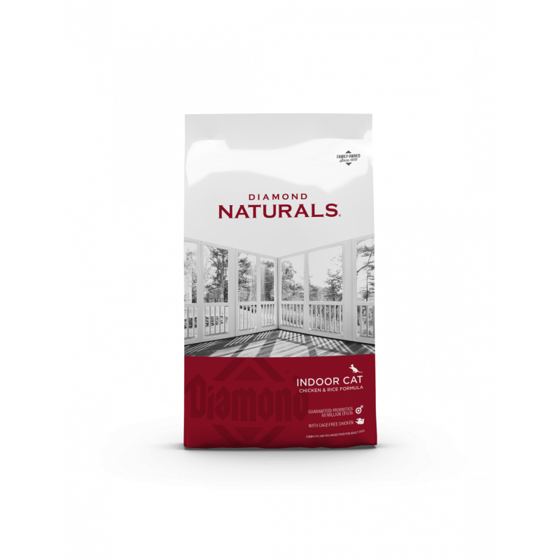 Diamond Naturals Indoor Adult Cat Food - Chicken & Rice