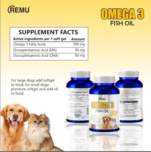 Remu Omega 3 Fish Oil 120 soft gel Capsules