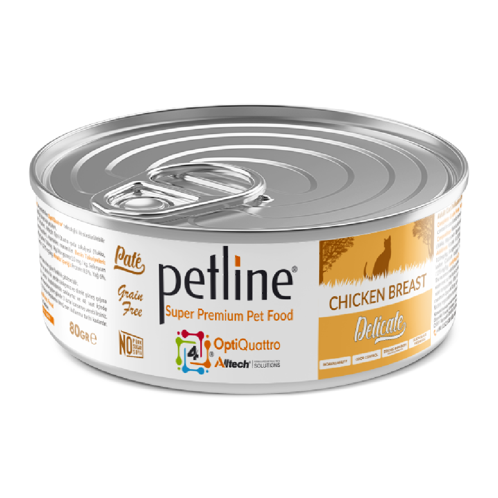 Petline Chicken Wet Food- Chicken Breast - Tin - 80g
