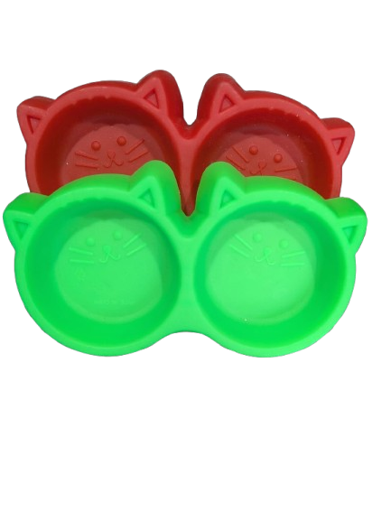 Double Cat Face Bowl (Local)