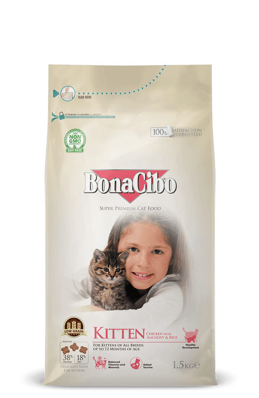 Bonacibo Kitten Food Chicken & Rice 1.5kg