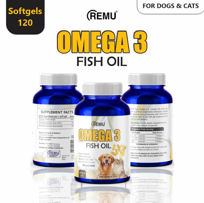 Remu Omega 3 Fish Oil 120 soft gel Capsules